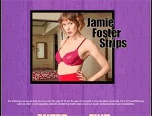 Tablet Screenshot of jamiefosterstrips.com
